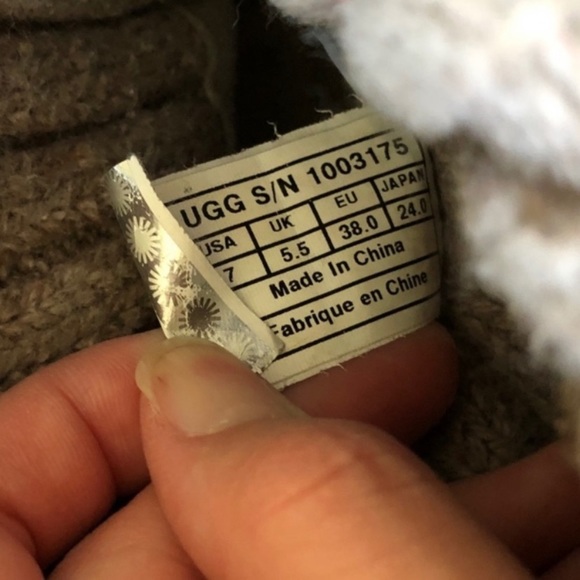 UGG Cambridge Boots Lined Knit Chestnut 7 - Picture 8 of 8